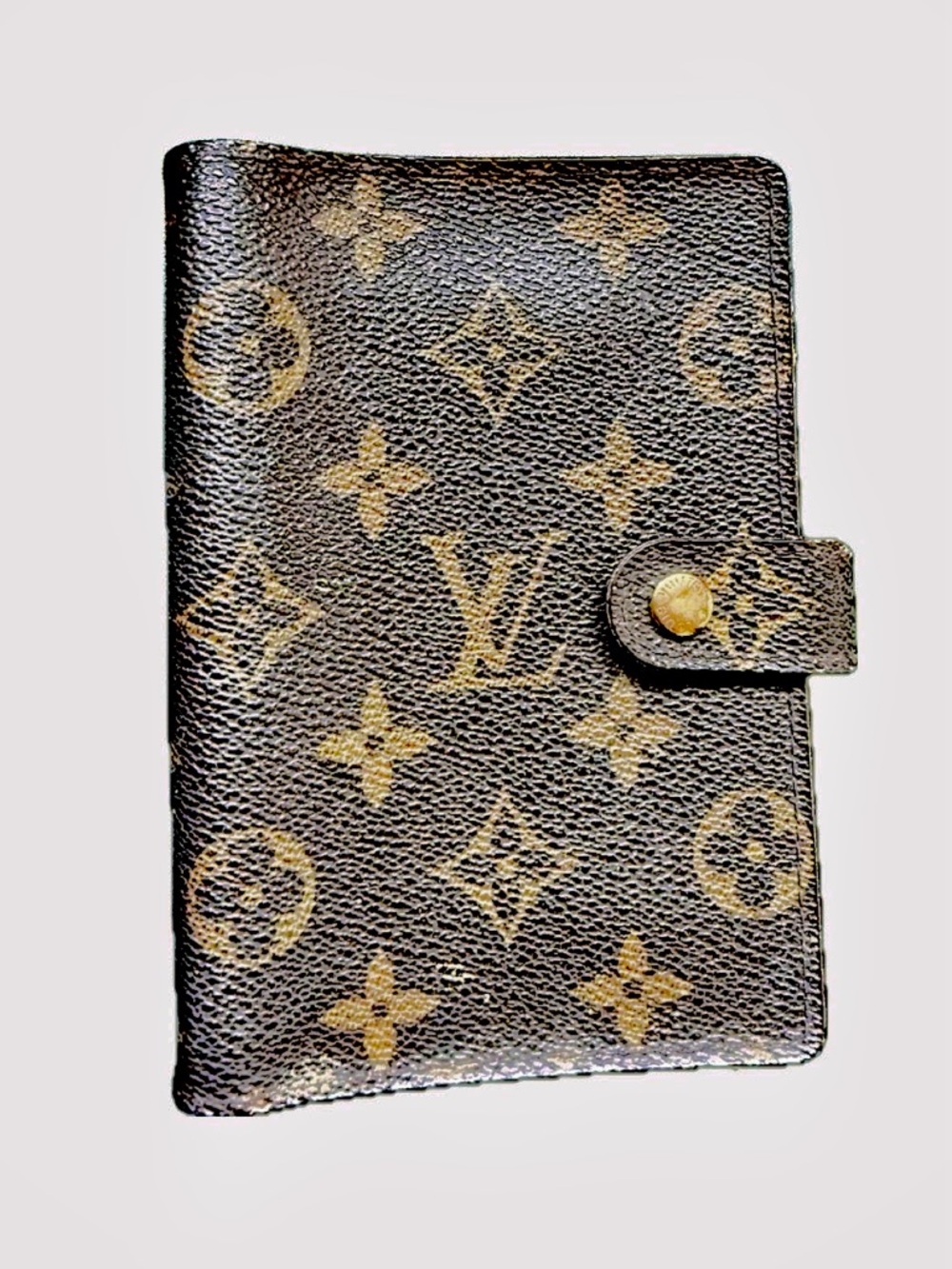 Louis Vuitton Brown/Gold Monogram Compact Agenda Cover